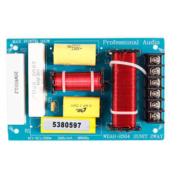 WEAH-2504 High and Low Two-way Crossover HIFI Sound Quality Speaker Frequency Divider Professional S