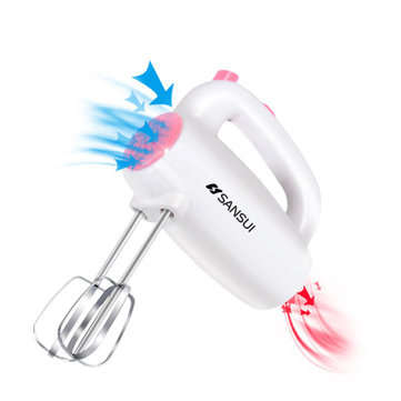 SANSUI S52 220V Mini Egg Beater Electric Mixer Hand-Held Egg Blender With 4 Different Type Stirrer