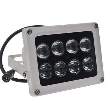 Infrared Illuminator 8 Array IR LEDs Night Vision Wide Angle IP65 Waterproof for CCTV Securiy Camera
