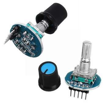 2Pcs Rotating Potentiometer Knob Cap Digital Control Receiver Decoder Module Rotary Encoder Module G