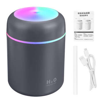 300ml USB Air Humidifier Mist Maker Aroma Essential Oil Diffuser Purifier Home (COLOR: CYAN)