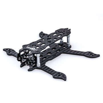 38g Flywoo Ant V2 Ultralight 140mm 3K Carbon Fiber 3 Inch Frame Kit Support 16x... (COLOR: TITANIUM)