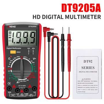 ANENG DT9205A Newly HD Digital True RMS Professional Multimeter Auto AC/DC Voltage C... (COLOR: RED)