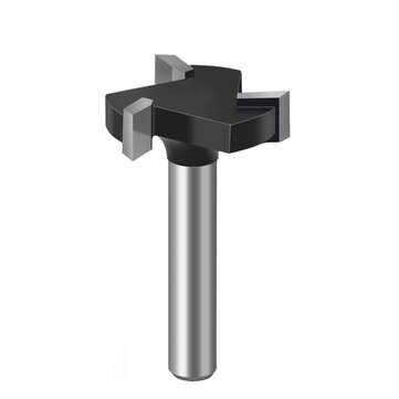 Drillpro CNC Spoilboard Surfacing Router Bits 1/4 inch Shank 1 inch Cutting Diameter Slab Flattening