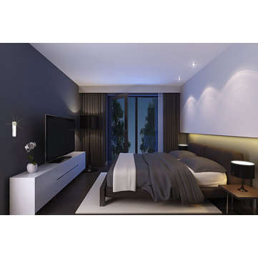 DOBERMAN SECURITY SE-0134 100dB IR Sensor Infrared Motion Detector Triggered LED Light Alarm