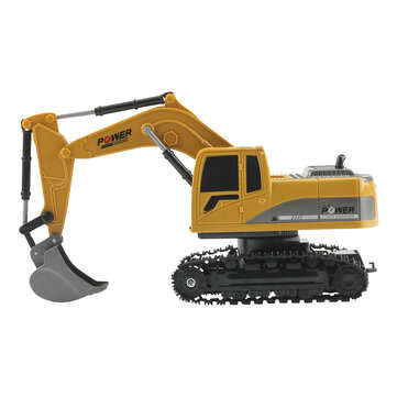 Mofun 1026 40Mhz 1/24 6CH RC Excavator Car Vehicle Models Toy Engineer Truck With Alloy Parts Light