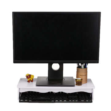 PVC Monitor LED LCD Computer Stand Moisture Proof Riser Desktop Holder File Storage Drawer Monitor H