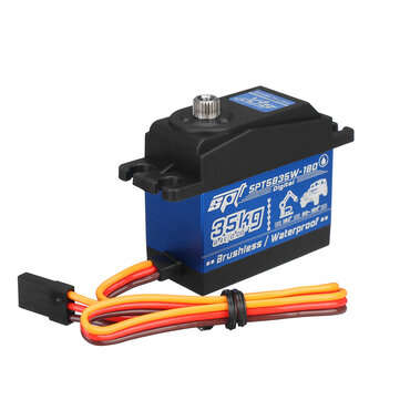 SPT Servo SPT5835W-180 35KG Large Torque Brushless Motor Metal Gear Waterproof Digital Servo for 1:8