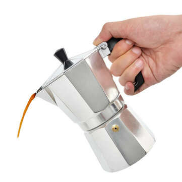 150/300/450/600ML Aluminum Coffee Maker Mocha Espresso Percolator Pot Coffee Maker (CAPACITY: 150ML)