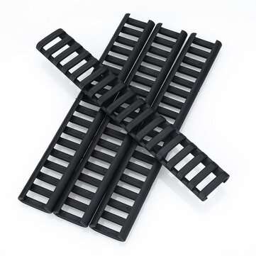 4pcs 18-Slot Picatinny Ladder Rail Panel Handguard Protector Resistant Cover  (COLOR.: BLACK)