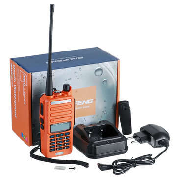 BAOFENG UV9R-ERA 10W 9500mAh Walkie Talkie High Power Long Range I... (PLUG: USPLUG | COLOR: ORANGE)