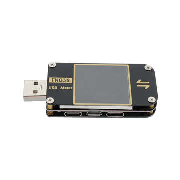 FNB38 Current Voltage Meter USB Tester QC4+ PD3.0 2.0 PPS Fast Charging Protocol Capacity Tester 5A