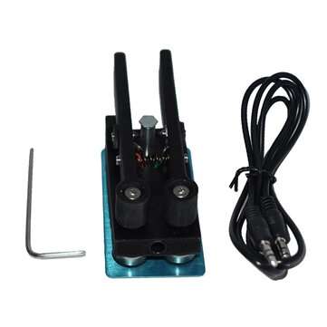 Portable Dual Paddle Automatic Key Shortwave Radio CW Morse Code Base Magnetic Adsorption