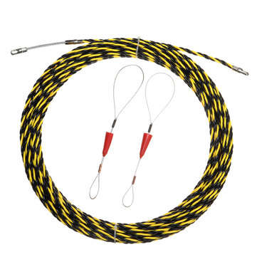 5m/10m/15m/20m Spiral Cable Puller Conduit Snake Cable Rodder Fish Tape Wire Guide (LENGTH: 20M)