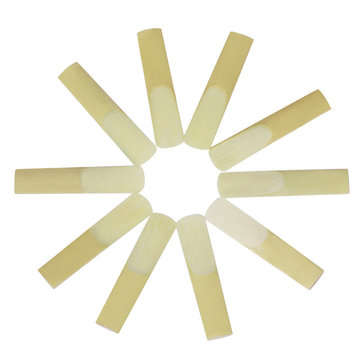10Pcs SLADE Eb Alto Saxophone Sax Bamboo Reeds 2.5 Strength Woodwind Instruments Parts