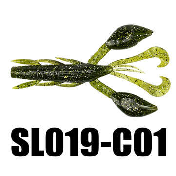 SeaKnight SL019 6pcs 10g 101.5mm/4`` Soft Fishing Lure Worm Swinging Tail Fishing Bait (COLOR.: C01)
