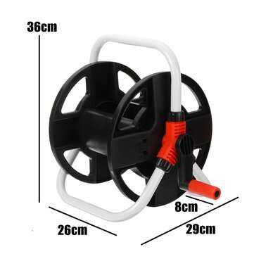 20M Garden Water Hose Truck Reel Spray Pipe Storage Portable Cart Trolley Stand