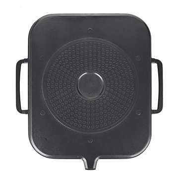 BBQ Grill Pan Non-stick Cooking Grill Pan Iron Steak Frying Pan Camping Picnic Cookware