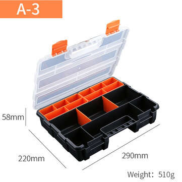 Portable Parts Box Screw Storage Box Metal Parts Hardware Tool Screwdriver Auto Repai... (MODEL: 3#)