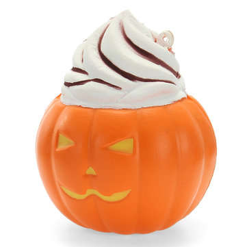 Halloween Squishy Pumpkin Ice Cream 8cm Soft Slow Rising With Packaging Collection Gift Decor Toy