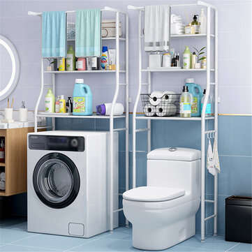 3-Tier Over Bathroom Storage Rack Shelf Unit Organizer Toilet Laundry Washing Rack (TYPE.: A)