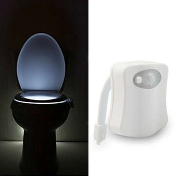 Night Light WC Toilet Light PIR Sensor Toilet Seat Night Lights Intelligent Motion Sensor Bathroom L
