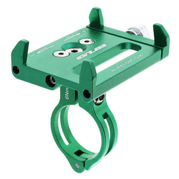 GUB G85 AL6063 CNC Bicycle Phone Holder Bracket for Phone GPS Device Up To 6.2 In... (COLOR.: GREEN)