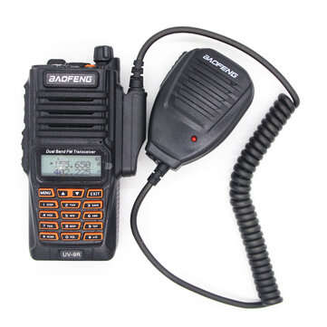 PTT Shoulder Microphone Speaker Mic for BAOFENG A58 BF-9700 UV-9R Plus GT-3WP R760 82WP Waterproof W