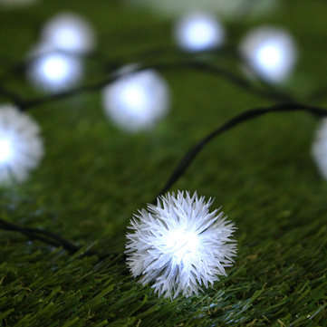 5M 20LED Dandelion Ball Solar Christmas Party Decor Outdoor Fairy String Ligh... (COLOR.: PUREWHITE)