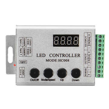 DC12V RGB LED Strip Pixel Bar HC008 RF Controller for WS2812 WS2811 WS2801 LPD6803