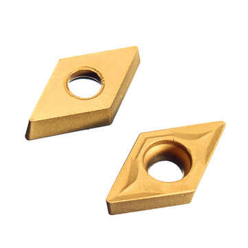 Drillpro 10pcs DCMT070204 Carbide Insert DCMT 0702 Cutter For for SDNCN Turning Tool Holder