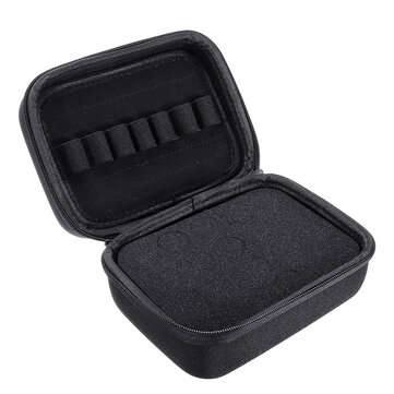 19 Bottles Aroma Essential Oil Storage Box Case Container Desktop Organizer Bag (COLOR1: BLACK)