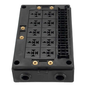 18-Way Fuse Relay Box Holder Block Circuit Protector Terminals Replacement Part for Automotive Marin