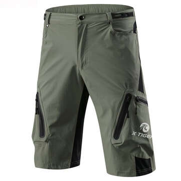 OUTTO 1202 Men`s Stretch Zipper Cargo Shorts Summer Fit Quick dry ... (SIZE: 2XL | COLOR: ARMYGREEN)