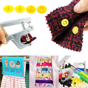 350Pcs DIY Craft KAM Snaps T5 Snap Starter Plastic Poppers Fasteners + Pliers