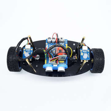 Adeept 2-Wheel Self-Balancing Upright Car Robot Kit for UNO R3 MPU6050 Accelerometer Gyroscope Sen