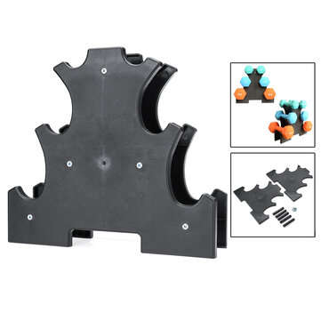 3-Tier Dumbbell Storage Rack Stand Multilevel Dumbbells Holder For Gym Organization Body Building St