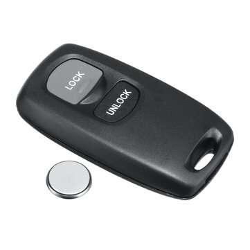 2 Buttons Remote Key Shell Case with CR2025 Battery For Mazda 3/5/6 Car