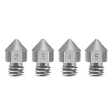 TWO TREES Titanium Alloy TC4 Nozzle 1.75mm M6 Thread 0.2/0.3/0.4/0.5mm for 3D... (DIAMETER: 0.4MM)