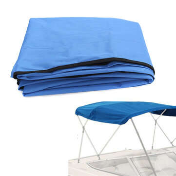 Waterproof Boat Replacement Canvas 600D Polyester Tent Top Cloth With Zipper Pockets No... (TYPE: C)