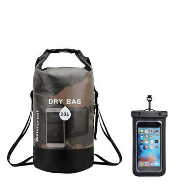 IPRee 10/20L Waterproof Dry Bag Lightweight Dry Storage Backpack with 6.5inch Phone ... (TYPE: #6)