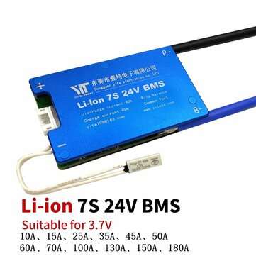 7S 24V Lithium Battery 3.7V Power Protection Board 10A -180A with Temperature Prot... (CURRENT: 70A)