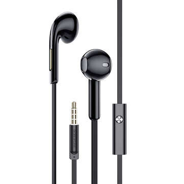 BOROFONE BM55 Wired Earphone 14MM Driver Stereo 3.5MM Ergonomic Comfort Sports Mus... (COLOR: BLACK)