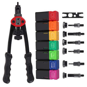 BT606 Blind Auto Riveter Nut Tool Hand Insert Rivet Nut Tools Set Manual Mandrels M3/M4/M5/M6/M8/M10