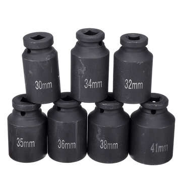 1/2`` Drive 30mm-41mm Deep Impact Socket 12 Point Hub Axle Spindle Nut Tool (SIZE: 38MM)