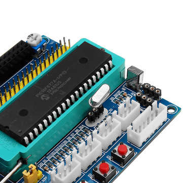 DC 12V PIC16F877A PIC Minimum System Development Board Emulator JTAG ICSP Program Minimum System Mic