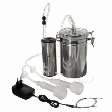 Vacuum Pump +Double Heads 2L  Electric Milking Machine Portable Milk... (PLUG: AUPLUG | TYPE: TYPEB)