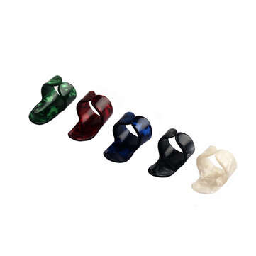 15PCS Celluloid Guitar Pick Set Index Finger Thumb Sleeve Metal Finger Sleeve