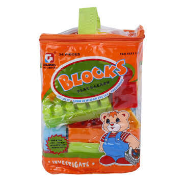 Goldkids HJ-3801D 34PCS Multi-style DIY Assembly Play & Learning Blocks Toys for Kids Gift