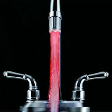 Temperature Sensor Control RGB Changing LED Water Faucet Tap Light for Kitchen Bathroom